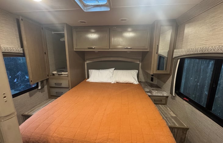 Lots of storage for clothes hanging