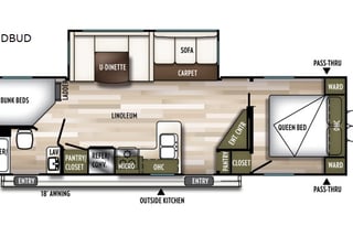 2019 Forest River RV Wildwood 26DBUD