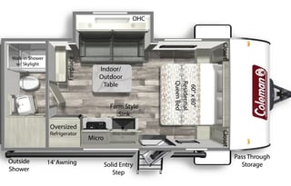 2023 Dutchmen RV Coleman Light 1855RB