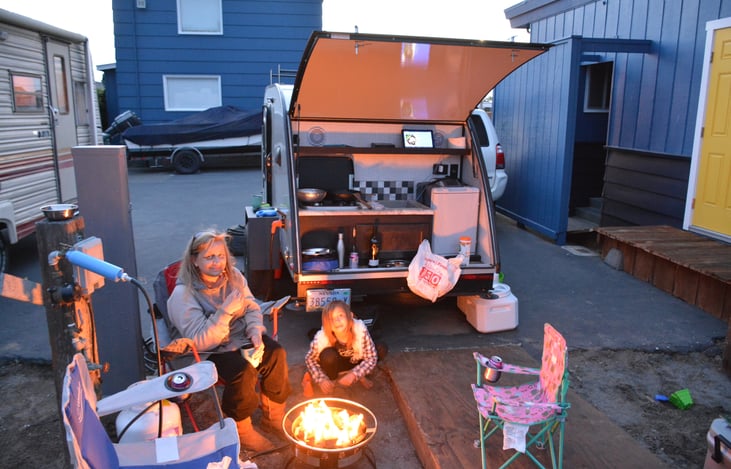 Nice & toasty at Johnny's Marina & RV Park, Eureka, CA