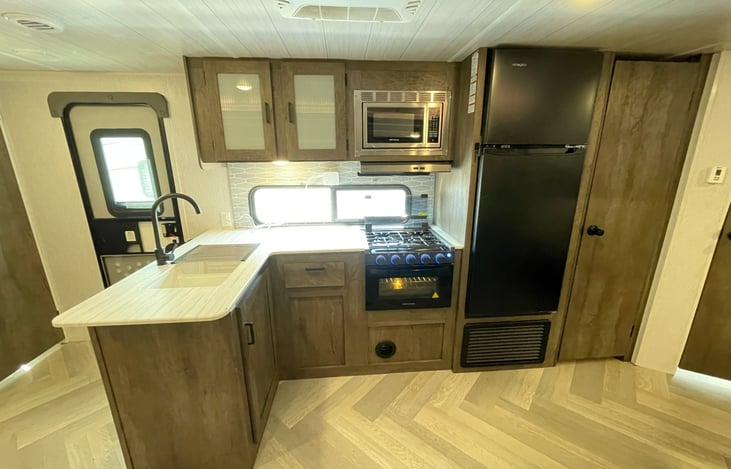 Spacious kitchen area