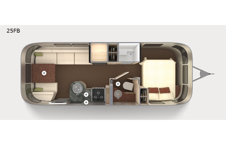 Representative floor plan provided by a trusted RVshare partner.
