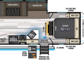 Forest River RV Cherokee Alpha Wolf 26DBH-L