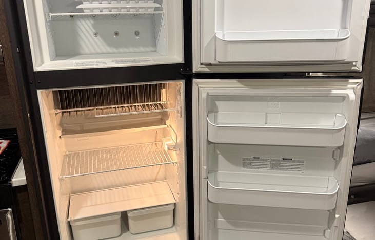 Large refrigerator and freezer.