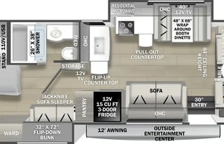 FR3 Easy to Drive Class A RV - with Bunks!