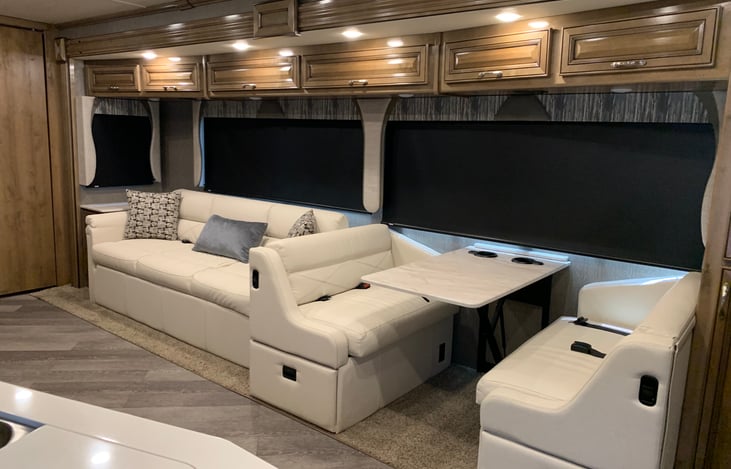 Sofa bed, & dinette with storage drawers