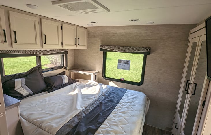 Bedroom with plenty of natural light and it's own air-conditioner