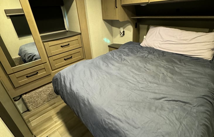 Plenty of wardrobe space in the master bedroom