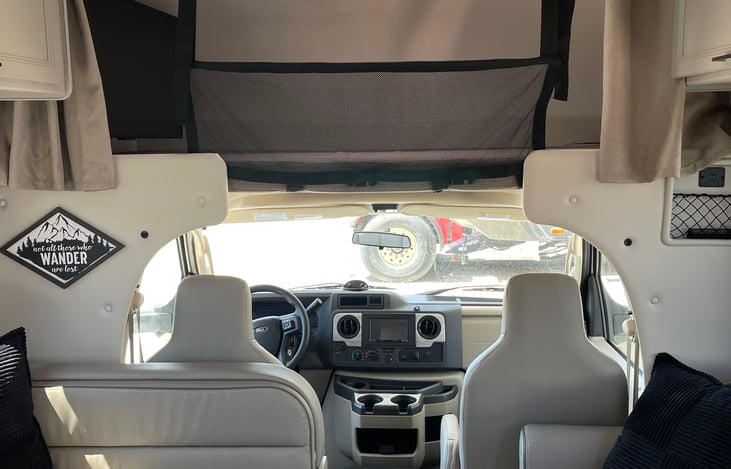 Cab-over bunk in the 28A Thor Chateau