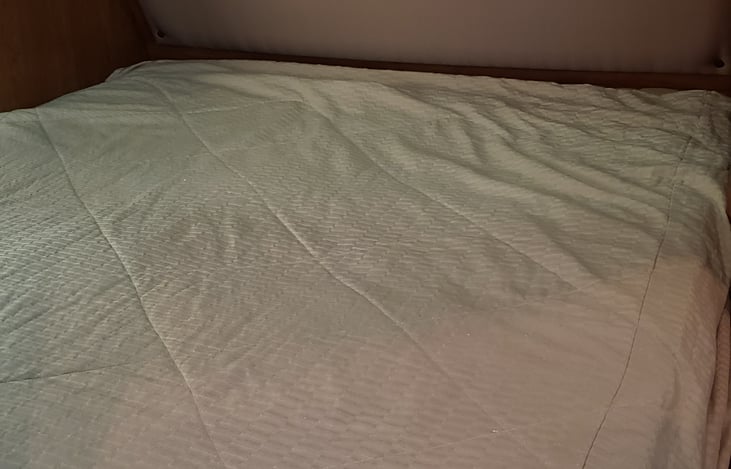 Queen size bed in master.