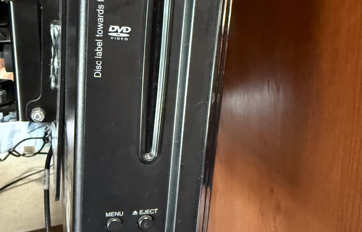 Master bedroom TV/DVD player