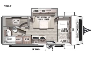 2022 Forest River RV No Boundaries NB19.8