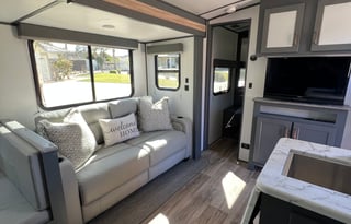 The Farmhouse travel trailer.