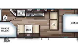 Fully Stocked 2019 Grey Wolf Bunkhouse delivery!