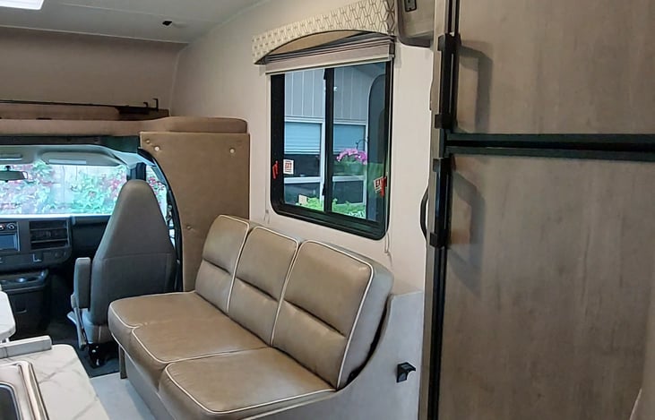 View of couch in front living area