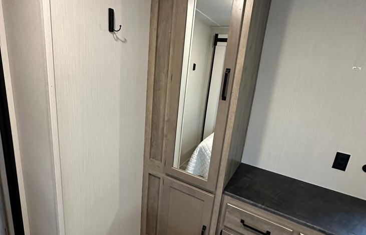 Closet and storage of bedroom two