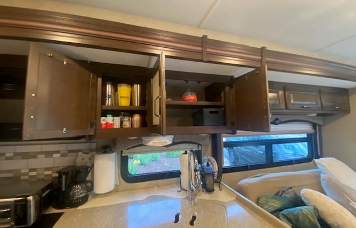 Two kitchen cabinets