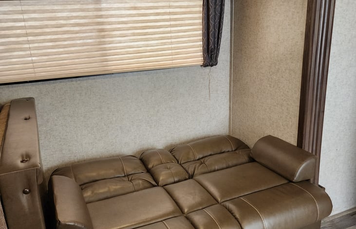 Couch turns into a bed