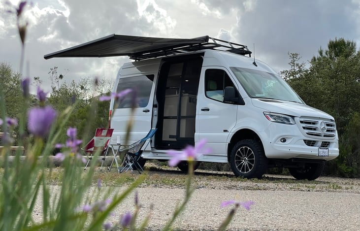 Care Free awning with wind sensor.