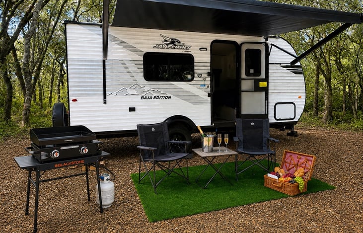 Setup with Optional Blackstone Camp Chef Pkg.