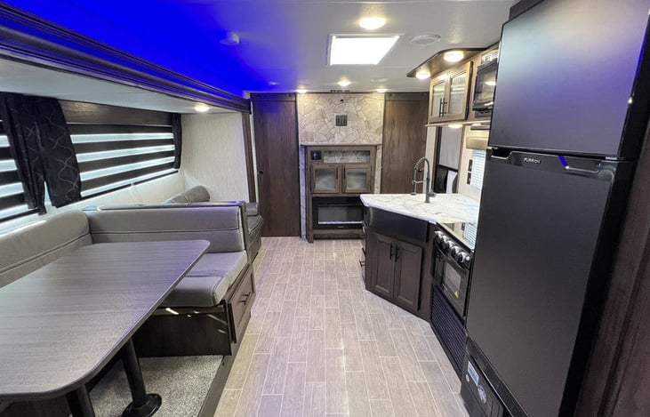 Living area from bunks