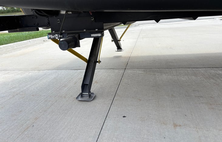 Stabilizing jacks. These are for stabilization only, not leveling.