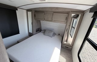 The ⁠Keystone Outback 340BH luxury travel trailer
