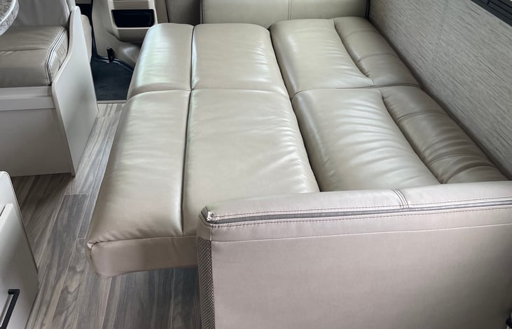 Couch converts to a bed