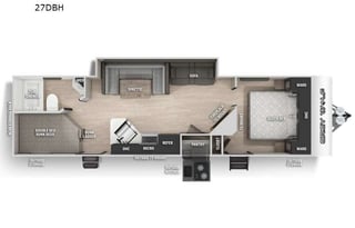 2021 Forest River RV Cherokee Grey Wolf 23DBH