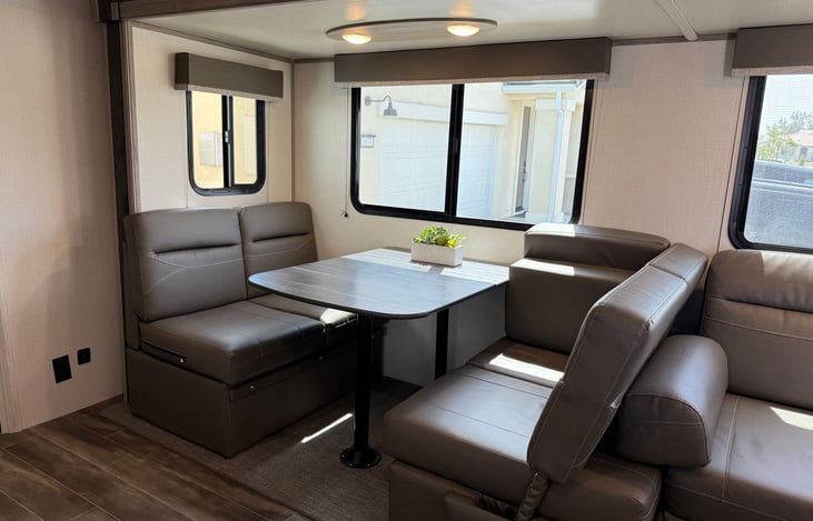 Dinette converts to bed.