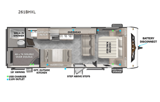 2023 Forest River RV Wildwood X-Lite 261BHXL