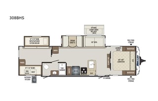 2019 Keystone RV Bullet 308BHS