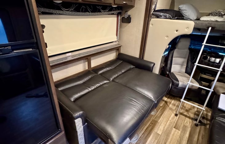 Fold down couch in common area