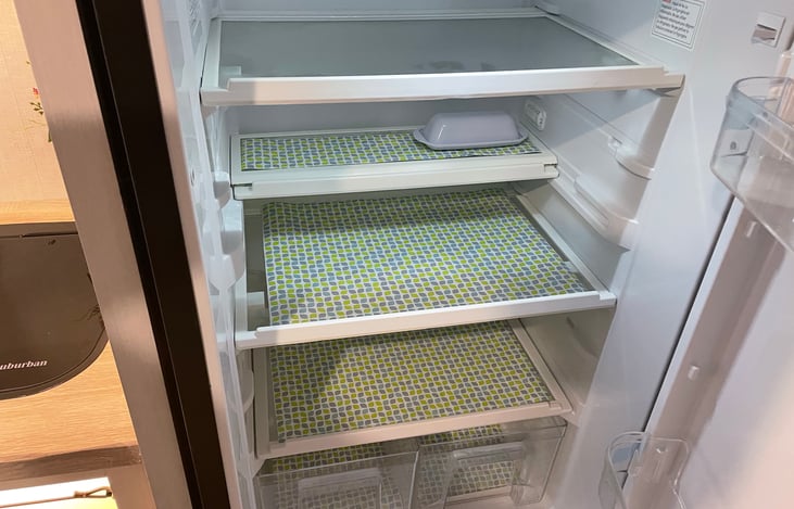 Clean refrigerator, will have the basic condiments.