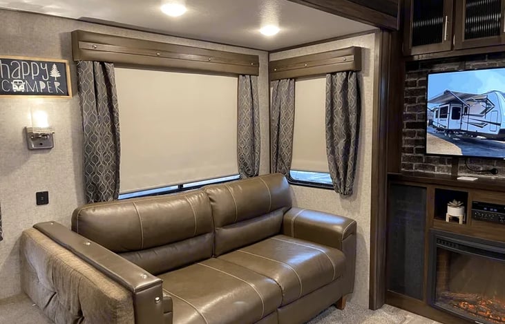 Fold out couch in Living Area