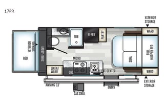2019 Forest River RV Flagstaff E-Pro 17PR