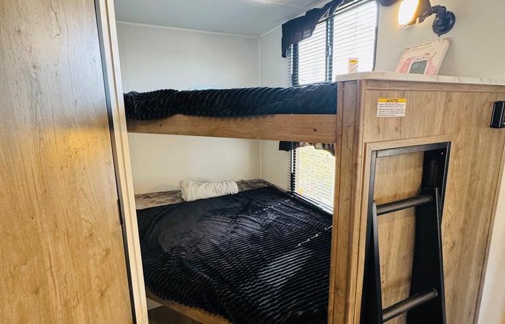 Two Bunk Beds with Ladder