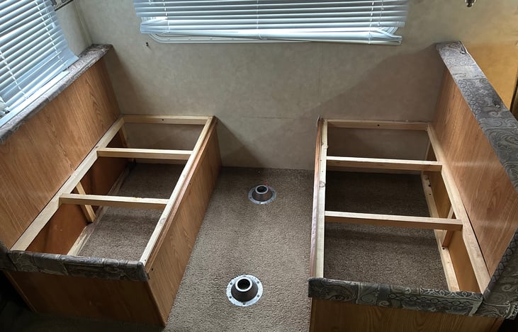 Storage under benches