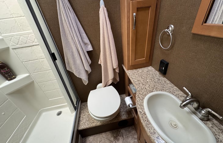 Bathroom with towels