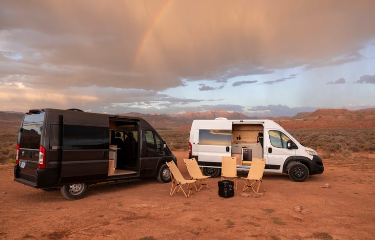 This van has a twin! "Salt & Pepper" are identical on the interior. Check out "Salt" to bring more friends!