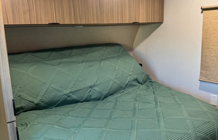 Private room with custom king sized bed (linens provided.)