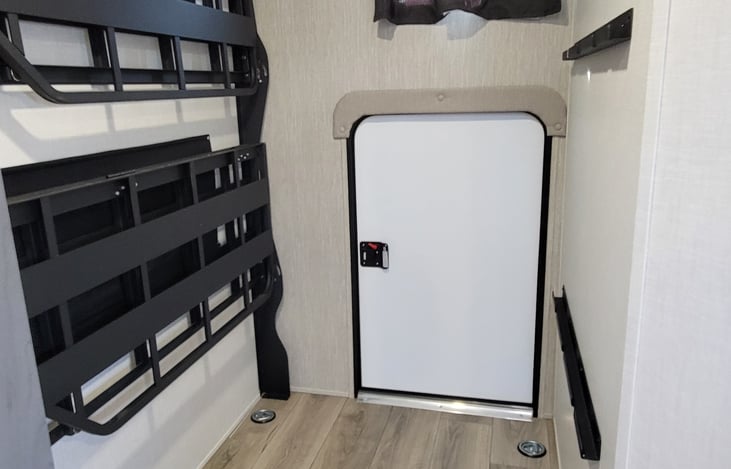 back door into toy garage