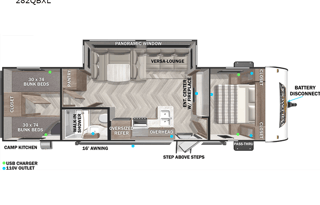 2022 Forest River RV Wildwood X-Lite 281QBXL
