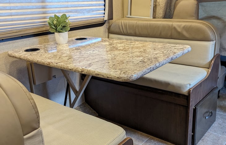 Drop down table, converts in a bed