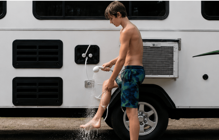 Exterior Hot & Cold Shower