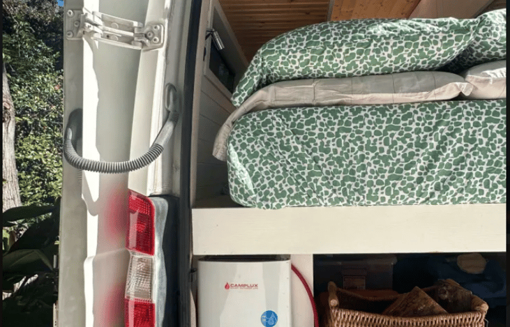 Outdoor on-demand hot water heater/shower