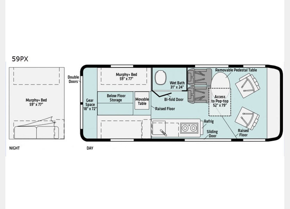 Class B Camping Van rentals in Willis