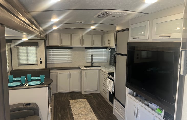 Interior- Family and Kitchen