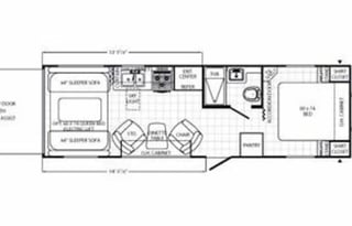 2013 Palomino Puma 27SBU Toy Hauler
