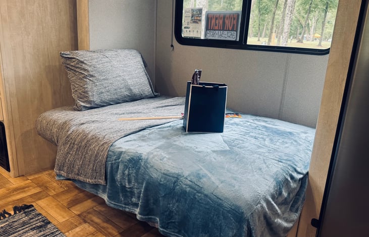 Roomy sofa converted into a bed!